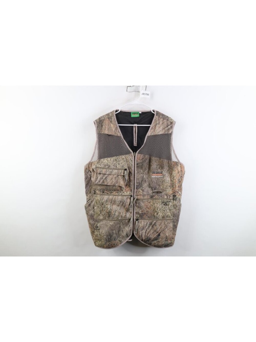 Vintage Primos Hunting Calls Mens XL Mossy Oak Camouflage Tactical Vest Jacket